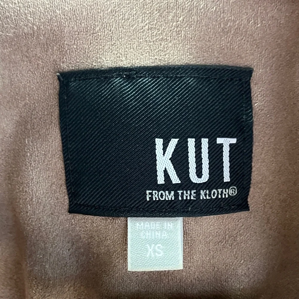 Kut from the Kloth Women's Tan Leather Jacket - Picture 6 of 7